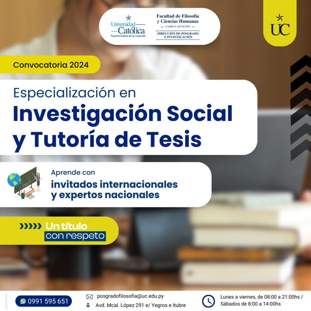 INVESTIGACIÓN SOCIAL Y TUTORÍA DE TÉISIS
